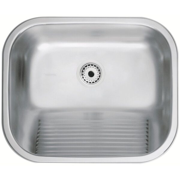 Tanque de Encaixe Tramontina Hera 34L em Aço Inox Polido 50x40x22,5cm