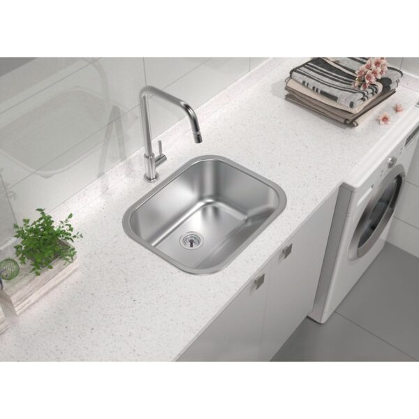 Tanque de Encaixe Tramontina Hera 34L em Aço Inox Polido 50x40x22,5cm - Image 2