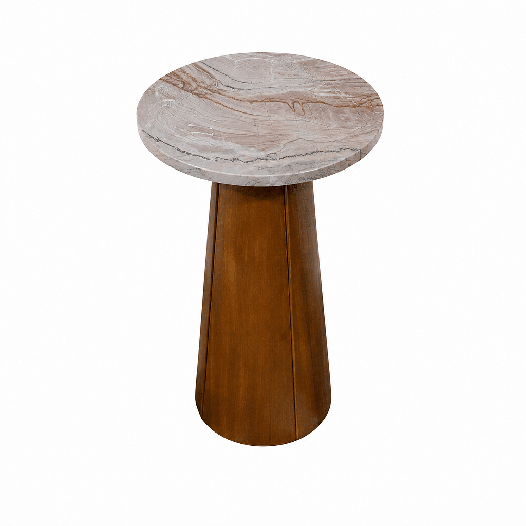 Mesa de apoio Raffinato 27 cm em quartzito